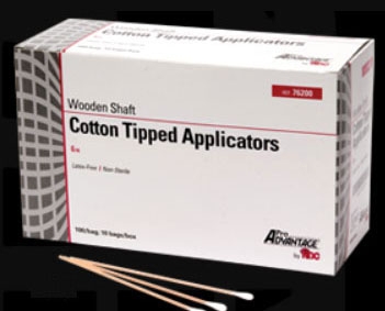 Applicator Cotton Tip Wood Shaft 6" x 1/12" Ster .. .  .  
